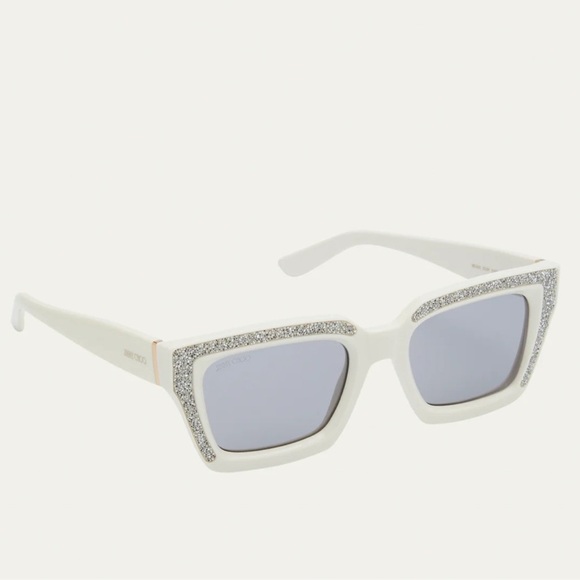 JIMMY CHOO Swarowski Crystal Authentic Panel Plastic Rectangle - Picture 4 of 5